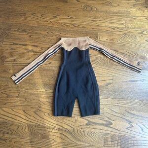 NWT ADIDAS X IVY PARK Corset Playsuit Black/Brown Sz XS